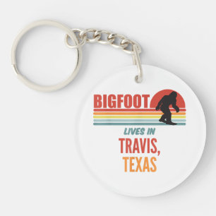 Bigfoot Sighting in Travis Texas Schlüsselanhänger