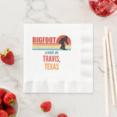 Bigfoot Sighting in Travis Texas Serviette (Beispiel)