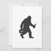 Bigfoot-Silhouette Einladung (Rückseite)