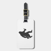 Bigfoot Silhouette Gepäckanhänger (Vorderseite vertikal)