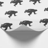Bigfoot-Silhouette Geschenkpapier (Ecke)