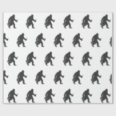 Bigfoot-Silhouette Geschenkpapier (Flach)