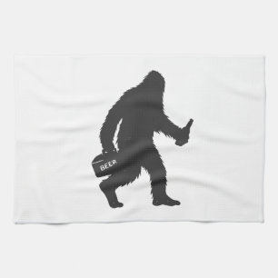 Bigfoot Silhouette Geschirrtuch