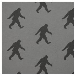 Bigfoot-Silhouette-Muster graues und schwarzes Stoff