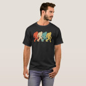 Bigfoot Silhouette Retro Pop Art Collection T-Shirt (Vorne ganz)