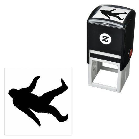 Bigfoot Silhouette Sasquatch Squatchy Permastempel (Beispiel)