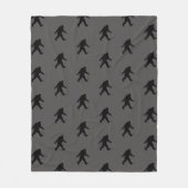 Bigfoot Silhouetten Pattern Sasquatch Fleecedecke (Vorderseite)