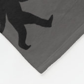 Bigfoot Silhouetten Pattern Sasquatch Fleecedecke (Ecke)