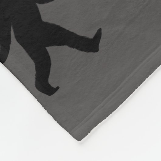 Bigfoot Silhouetten Pattern Sasquatch Fleecedecke (Ecke)