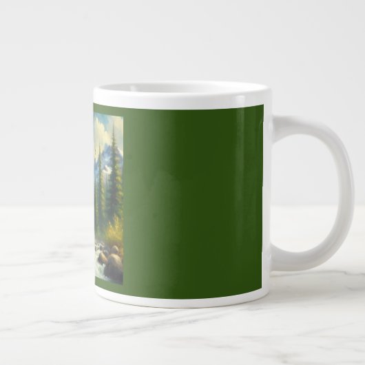 Bigfoot Singing Jumbo-Tasse (Rechts)