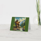 Bigfoot Singing Karte (Vorderseite)