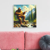 Bigfoot Singing Leinwanddruck (Insitu (Wohnzimmer))