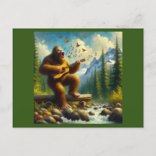 Bigfoot Singing Postkarte