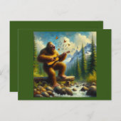Bigfoot Singing Postkarte (Vorne/Hinten)
