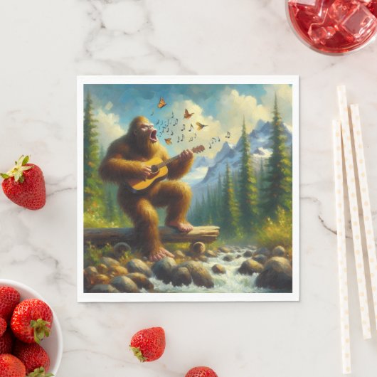 Bigfoot Singing Serviette (Beispiel)