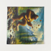 Bigfoot Singing Wandteppich (Vorderseite (Horizontal))