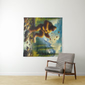 Bigfoot Singing Wandteppich (Beispiel (Horizontal))