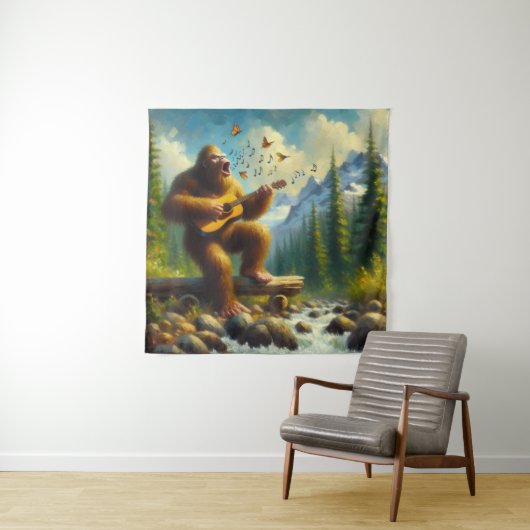 Bigfoot Singing Wandteppich (Beispiel)