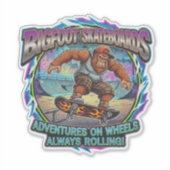 Bigfoot Skateboards-Adventures on wheels Aufkleber (Vorderseite)