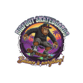 Bigfoot Skateboards-Gleichgewicht ist Alles Skateboard