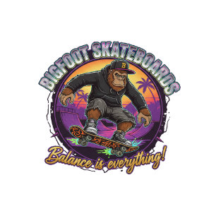 Bigfoot Skateboards-Gleichgewicht ist Alles Skateboard