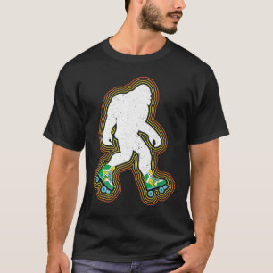 Bigfoot Skates Sasquatch Geschenk Kleidung Vintage T-Shirt