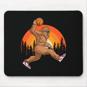 Bigfoot Skelett Vintage Retro T-Shirt Sasquatch Bi Mousepad