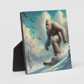 Bigfoot Skiing Fotoplatte (Vorderseite)