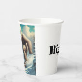 Bigfoot Skiing Pappbecher (Links)