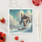 Bigfoot Skiing Serviette (Beispiel)