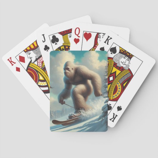 Bigfoot Skiing Spielkarten (Rückseite)