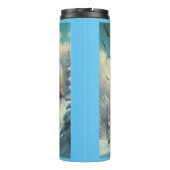 Bigfoot Skiing Thermosbecher (Rückseite)