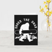 Bigfoot Snowboard Shredding Gnar Sasquatch Snowboa Karte (Gelbe Blume)