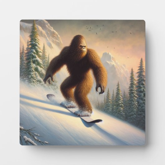Bigfoot Snowboarding Fotoplatte (Vorderseite)