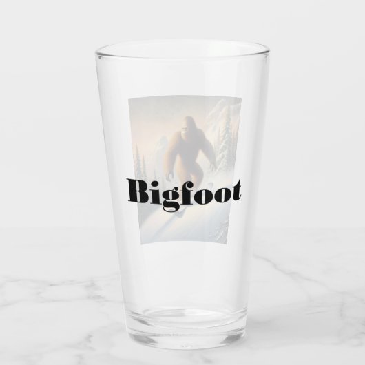 Bigfoot Snowboarding Glas (Rückseite)