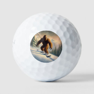 Bigfoot Snowboarding Golfball