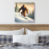 Bigfoot Snowboarding Leinwanddruck (Insitu (Schlafzimmer))