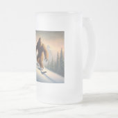 Bigfoot Snowboarding Mattglas Bierglas (VorderseiteRechts)