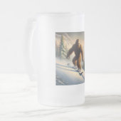 Bigfoot Snowboarding Mattglas Bierglas (Vorderseite Links)