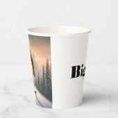 Bigfoot Snowboarding Pappbecher (Links)