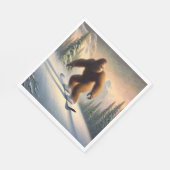 Bigfoot Snowboarding Serviette (Ecke)