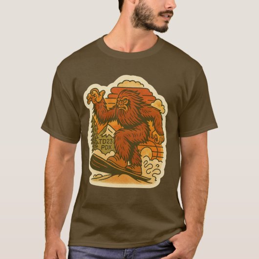Bigfoot Snowboarding T-Shirt (Vorderseite)