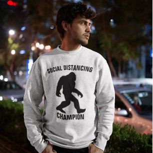 BIGFOOT SOCIAL DISTANCING CHAMPION Funny T - Shirt