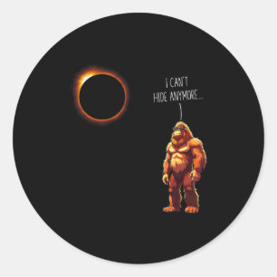 Bigfoot Sonnenfinsternis Zitat April Runder Aufkleber