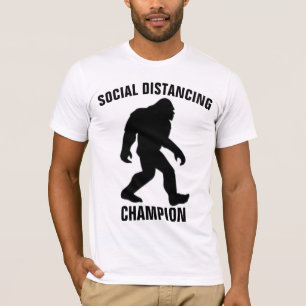 BIGFOOT SOZIALDISTANZ MEISTER Lustige T-Shirts