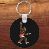 Bigfoot spielen auf Sasquatc einen elektrischen Gi Schlüsselanhänger (Vorderseite)