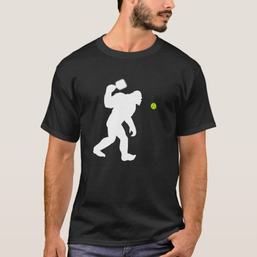 Bigfoot spielen Pickleball T-Shirt (Vorderseite)