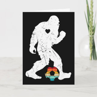 Bigfoot spielt Fußball für Spieler-Fans Enthusiast Karte