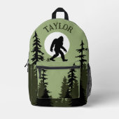 Bigfoot Squatchin in the Forest Sasquatch Bedruckter Rucksack (Vorderseite)