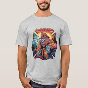Bigfoot: Squatchy Fire Fighter T-Shirt
